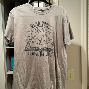 Next Level Apparel Beige 'Read Books' Tee